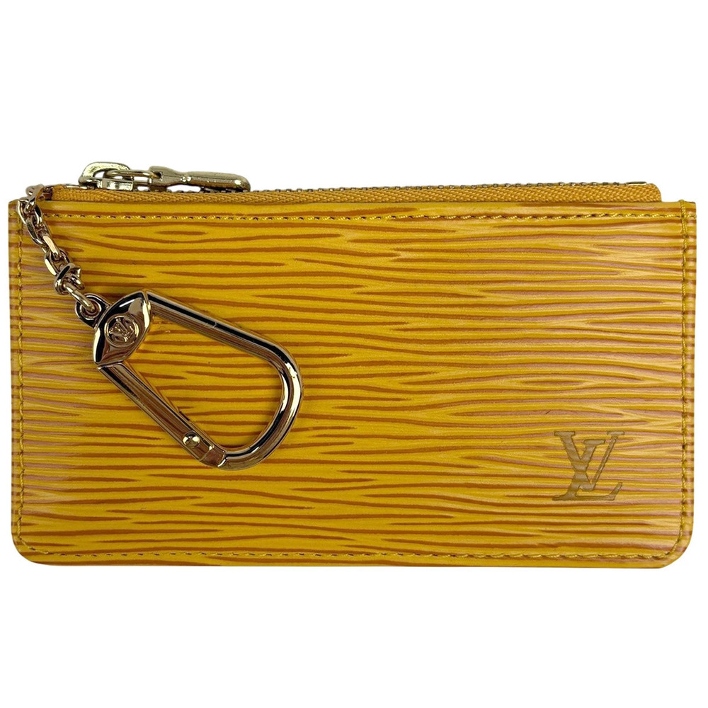 Louis Vuitton Pochette Key Keyring Coin Case Epi Leather Tassili Yellow